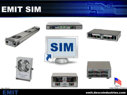 EMIT SIM Software - Desco Industries Inc