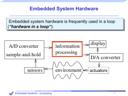 Embedded System Hardware - University of Saskatchewan