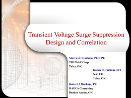 Transient Voltage Surge Suppression Design and Correlation