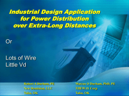 Industrial Design Application for Power Distribution over