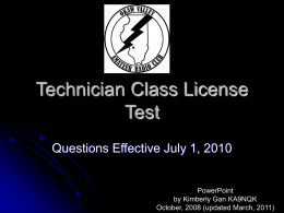 Technician Class License Test
