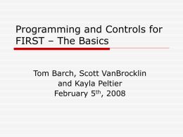 Programming and Controls Workshop