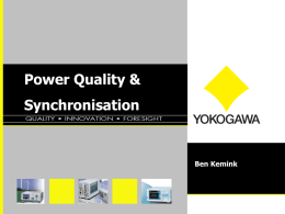 SYNCHRONISATION-CHANNEL SELECTION IN POWER …