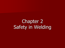 Chapter 2 Safety in Welding - Area10FFA