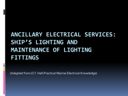Ancillary Electrical Services - Pomorski fakultet u Splitu