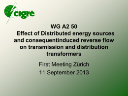 WG A2 50 Effect of Distributed energy sources and