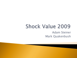 Shock Value 2009 - North Carolina Science Olympiad