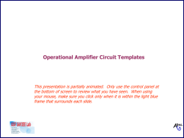 operation amplifier circuit templates