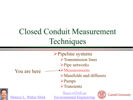 Closed Conduit: Measurement Techniques