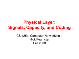 Physical Layer - NOISE | Network Operations and Internet