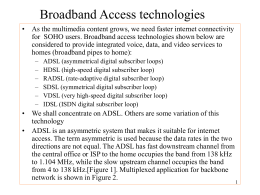 Broadband Access technologies