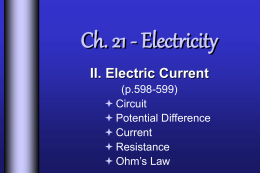 II. Electric Current - x10Hosting