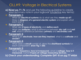 Voltage in Electrical Systems