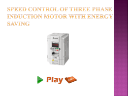 SPEED CONTROL OF THREE PHASE INDUCTION MOTOR WITH …