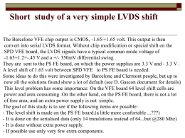 Short study of a very simple LVDS shift possibility