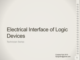Electrical Interface of Logic Devices