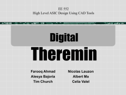 Digital Theremin - Computer Engineering