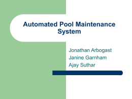 Automated Pool Maintenance System