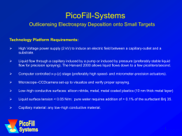 SPIE lezing - PicoFill Systems