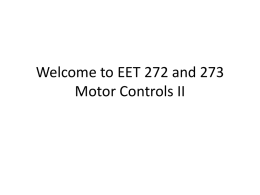 EET 270 Safety Procedures