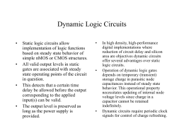 Dynamic Logic Circuits - Washington State University