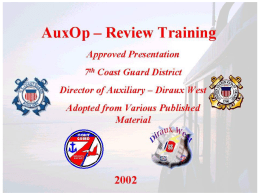 Seamanship Chapter 3 - USCG Auxiliary,1700204, serving