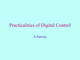Practicalities of Digital Control
