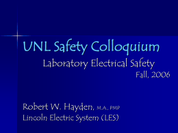 UNL Safety Colloquium - UNL | Office of Research