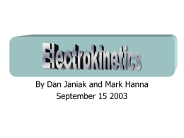 Electrokinetics