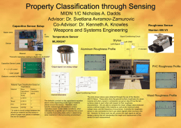 Property Classification through Sensing MIDN 1/C Nicholas
