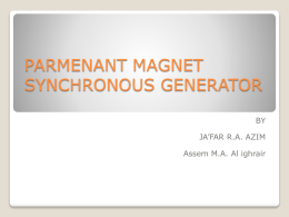 PARMENANT MAGNET SYNCHRONOUS GENERATOR