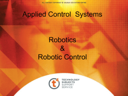 Applied Control Systems Robotics