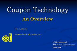 Coupon Technology - West Virginia Corrosion Control