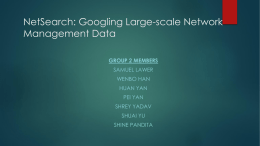 NetSearch: Googling Large-scale Network Management Data