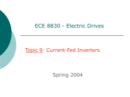 Current-Fed Inverters Voltage