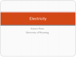 electric charge - University of Wyoming