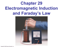 Chapter 29 Electromagnetic Induction and Faraday`s Law