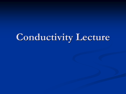 Conductivity Lecture