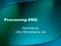 Processing EMG