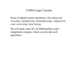 9 MSI Logic Circuits
