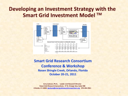 Developing an Investment Strategy with The Smart Grid Investment