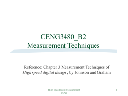 Chapter3 : Oscilloscope Measurement Techniques