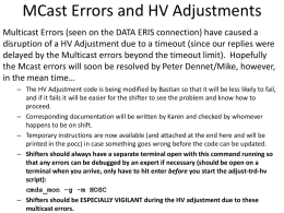 HV Adjustment Instructions: Temporary Fix