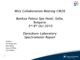 Mice_Collab_Meeting_CM28_RAL_Elec_Presentation