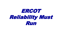 ERCOT Reliability Must Run 2003