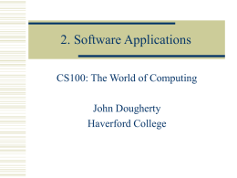 2. Software Applications