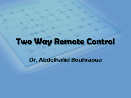 Two Way Remote Control