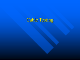 CCNA 1 Chapter 4 Cable Testing and Cabling LANs and WANs