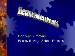 electric field - Batesville Community Schools