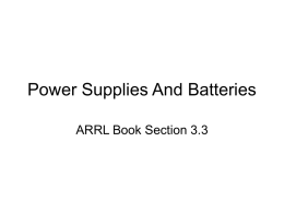 Power Supplies And Batteries (3 point 3).